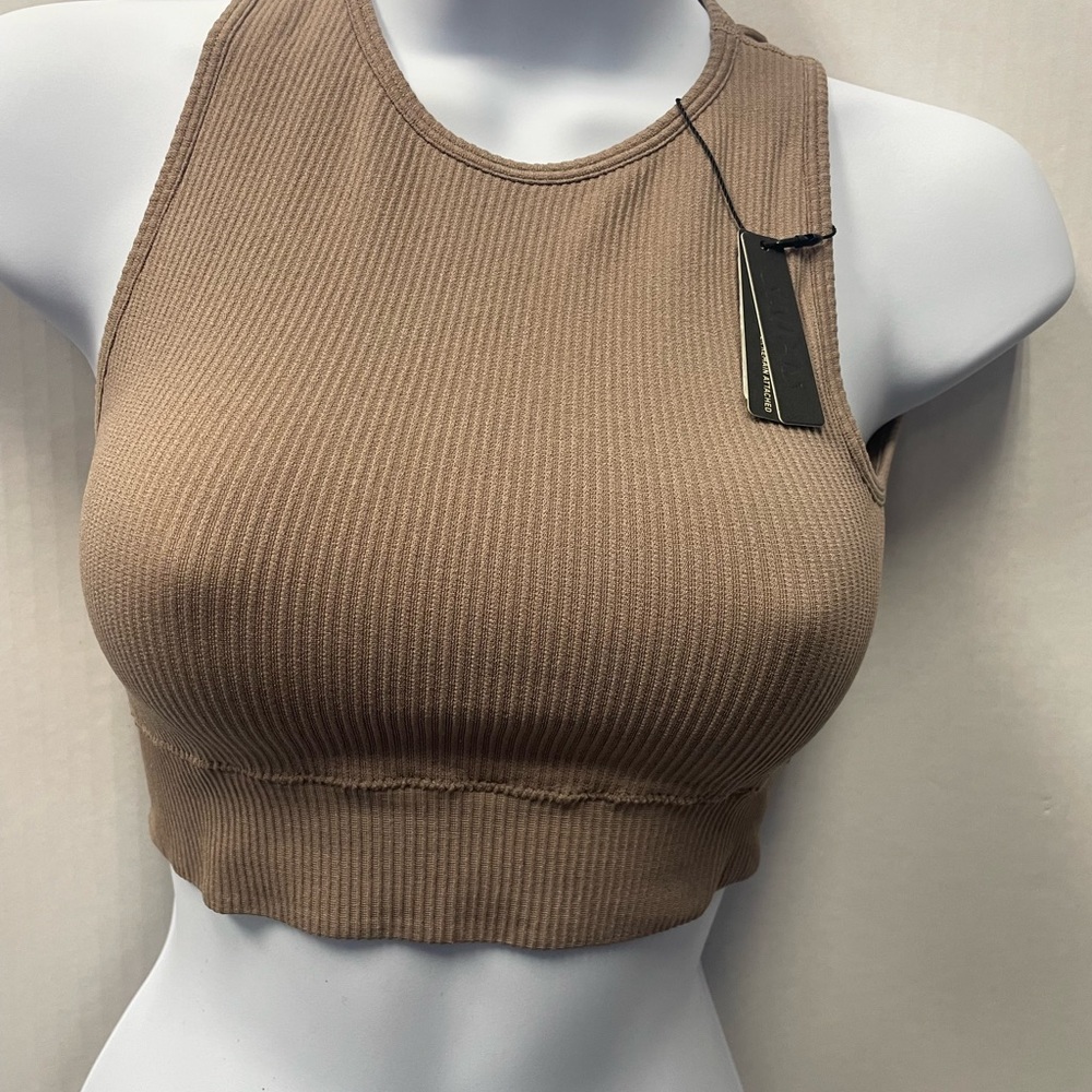 SKIMS - STRETCH RIB HIGH NECK BRA